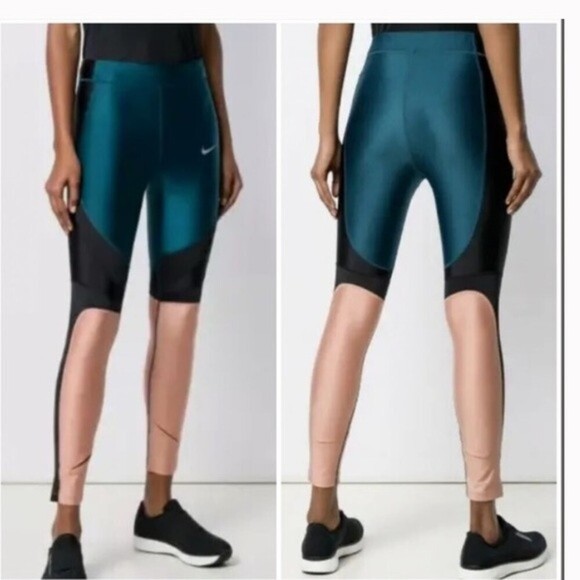 Nike Pants - Nike DriFit Size Small Teal Power Speed Tight Fit Legging athletic